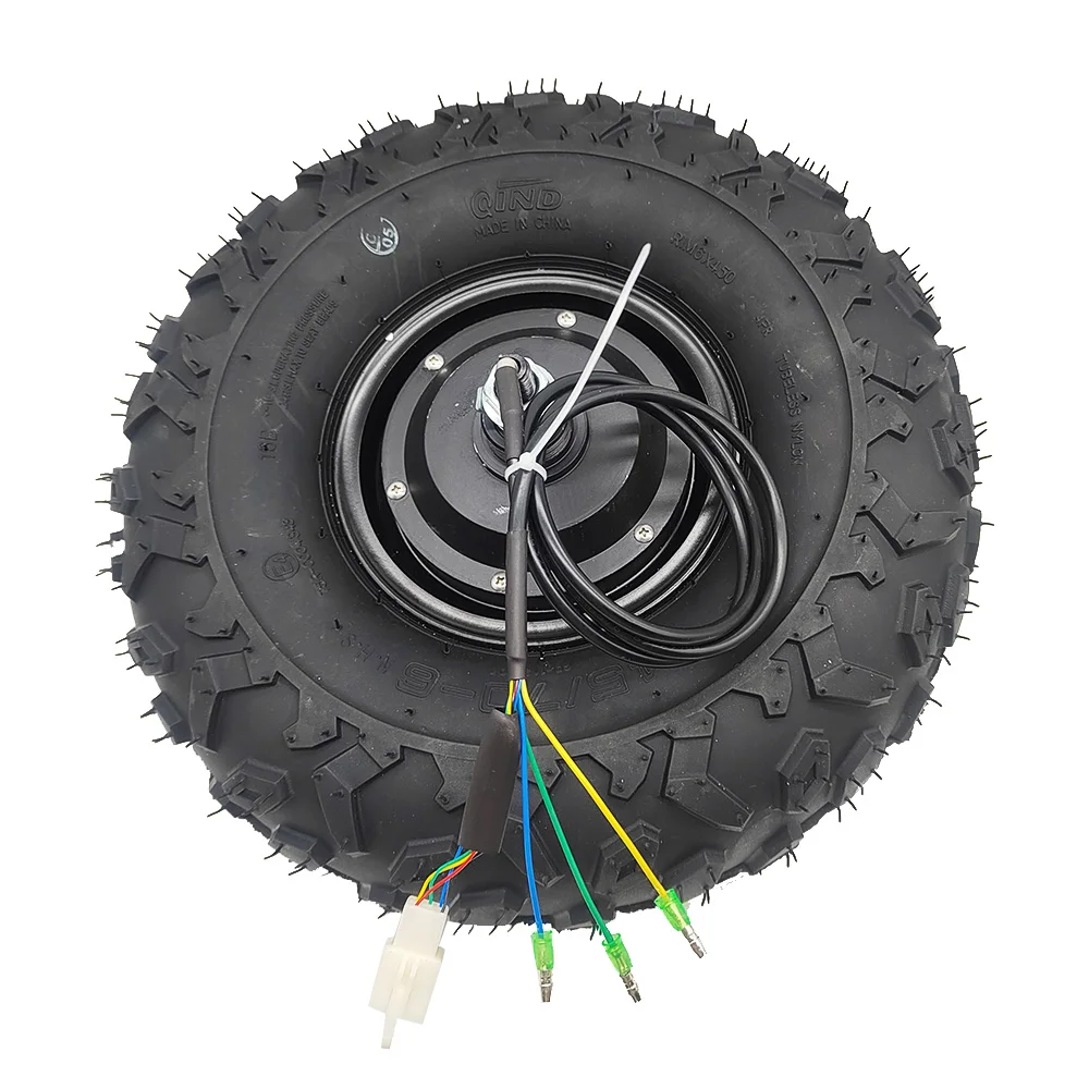 Wheelbarrow Motor Kit High Torque Wheelbarrow 24v 36v 48v 350w 500w Electric Brushless Motor Kit 14.5inch Off-Road Tires
