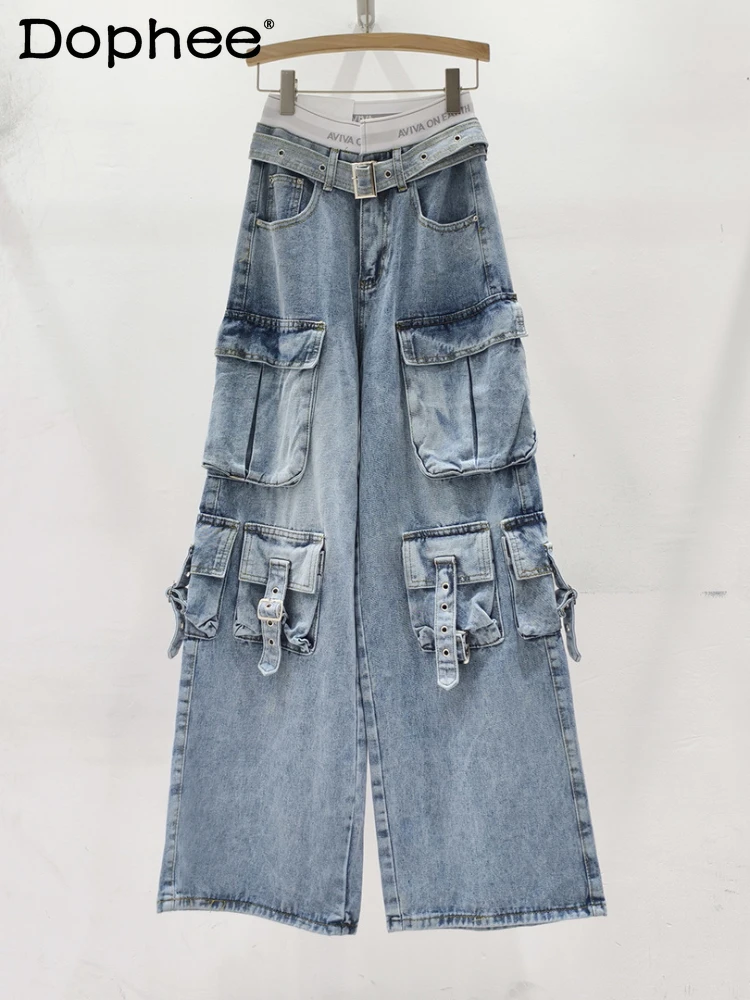 fashion-brand-jeans-female-2024-spring-autumn-versatile-casual-baggy-jeans-women-heavy-industry-multi-pocket-pants-cargo-pants