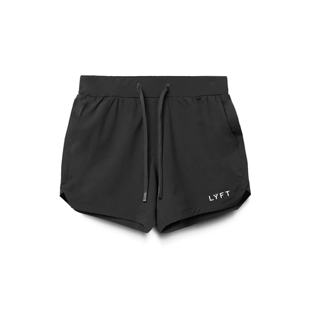 LYFT Quick Dry Multifunctional Pocket Single Layer Running Gym Fitness Bodybuilding Training Shorts Men Jogging Sports Bottoms 5