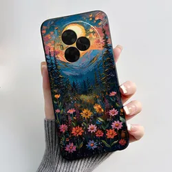 Luxury Cute Love Rabbit Black Matte Soft TPU Back Cover for TCL NxtPaper 60 Ultra (HEI - TPU122)