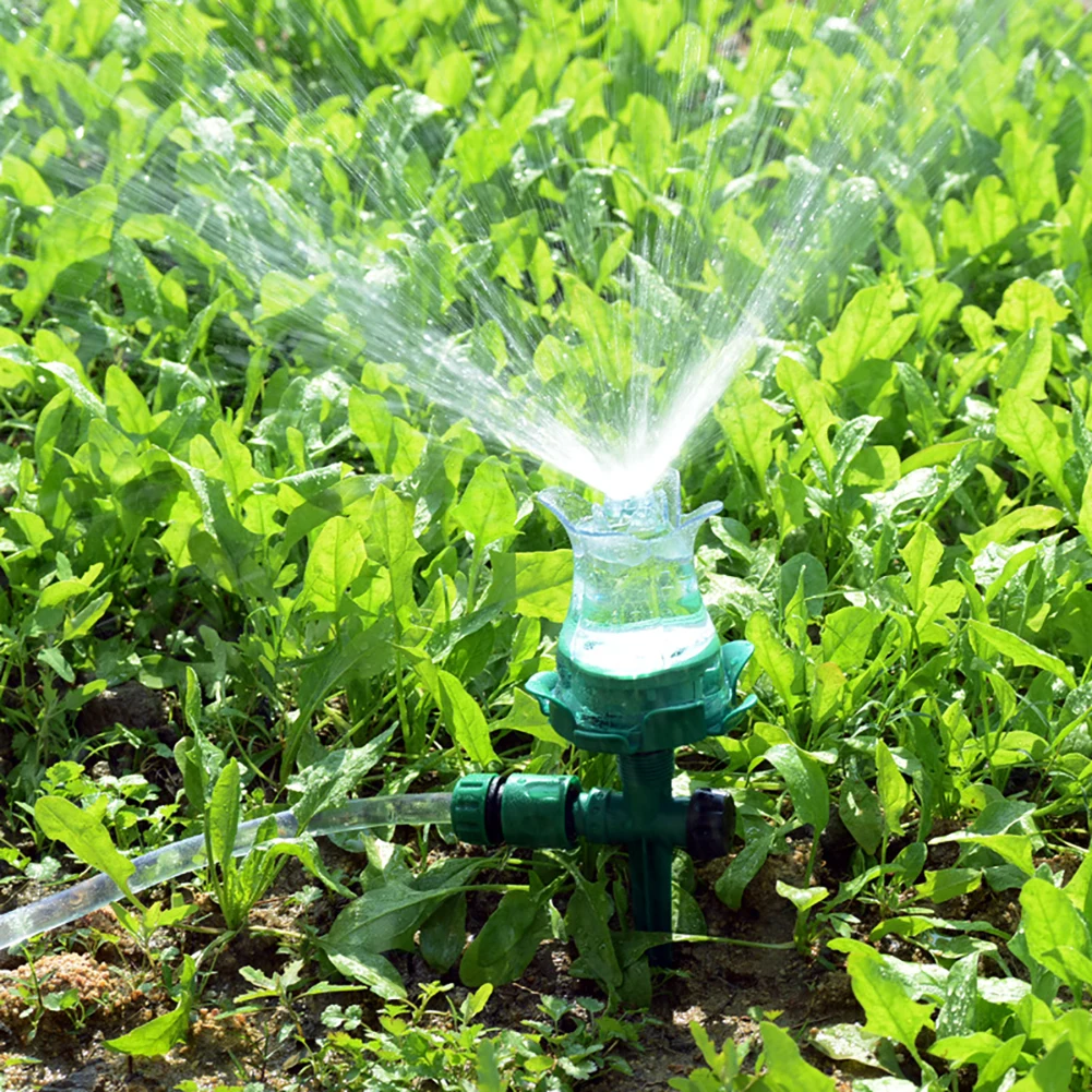 

2 PCs Garden Lawn Sprinkler All Round Irrigation Tool Outdoor Water Spray Sprinkler With Color Lighting Lawn Sprinklers