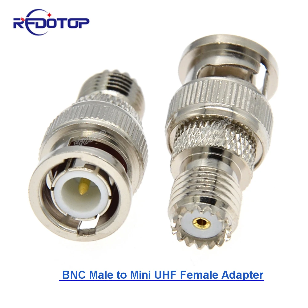 

1Pcs New BNC Male Plug to Mini UHF Female Jack RF Coaxial Antennas Connector Coax 50 Ohm Adapter