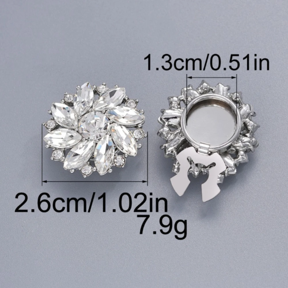 2PCS 럭셔리 꽃무늬 금속 버클 고급 셔츠 가디건 드레스 장 버튼 세트 커프링크스 우아한 스타일