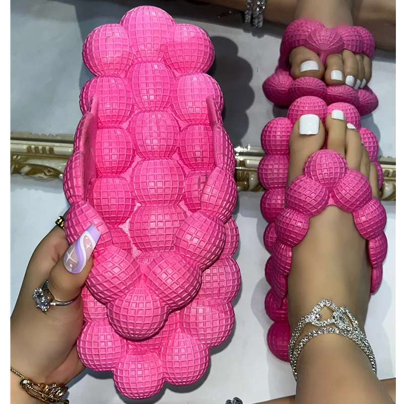 Flip flops Bubble Shoes Summer New Fashion Open toed Bubble Slippers