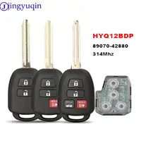 Jingyuqin FCC:HYQ12BDP P/N: กุญแจรถรีโมท89070-42880สำหรับ Toyota Tacoma Combo Tacoma RAV4 kluger Highlander พร้อมชิป H 314MHz