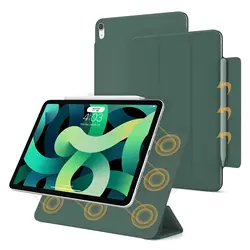 Premium Magnetic Attachment Slim Trifold Stand Case - Pro 13 - in M4 M5 (Dark Green)