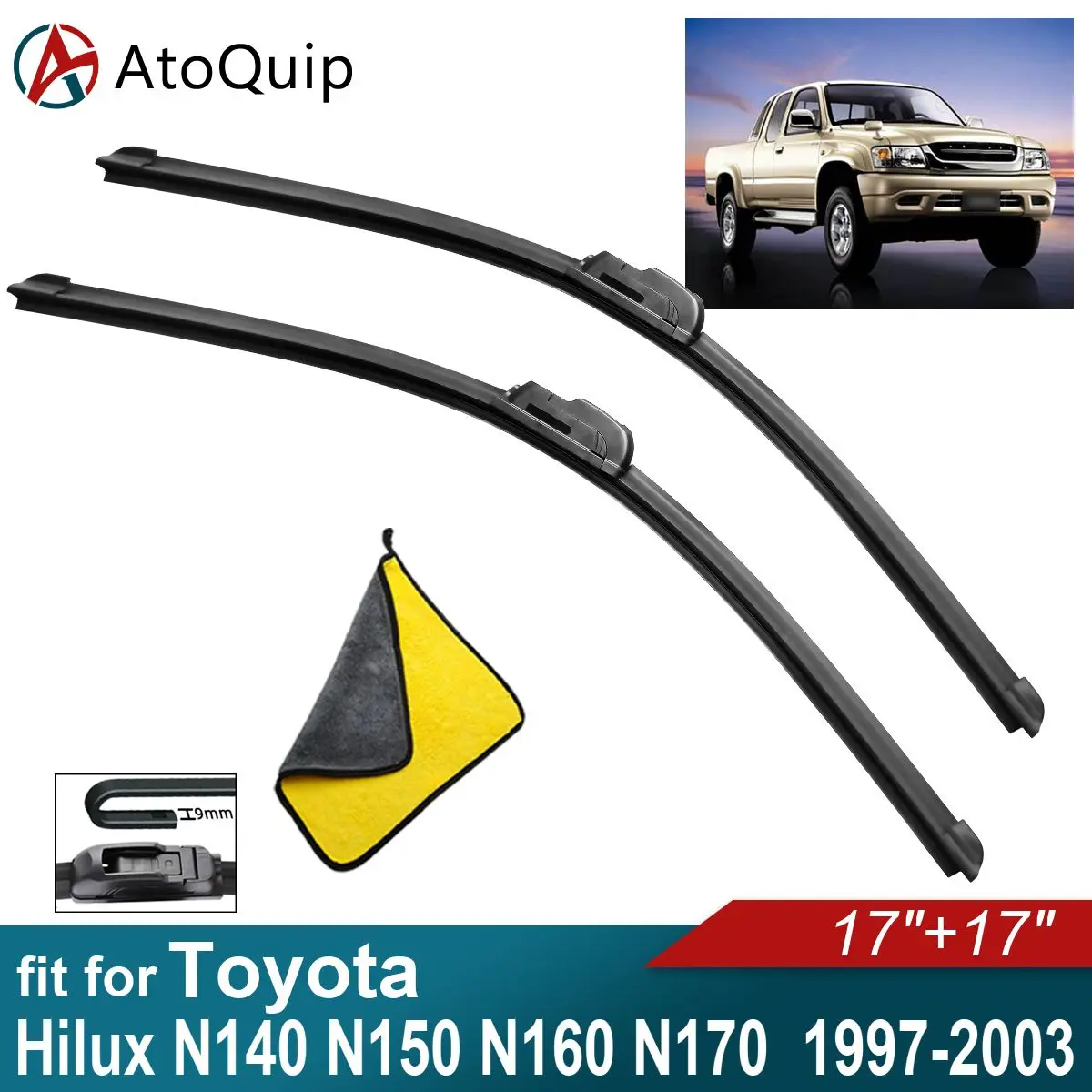 

Аксессуары для Toyota Hilux N140, N150, N160, N170, щетки стеклоочистителя из мягкой резины, переднее лобовое стекло автомобиля