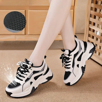 The New Retro Women Shoes Spring Platform Shoes Casual Sneakers Versatile Fashion Designer Shoes High Quality Women Sneakers 1