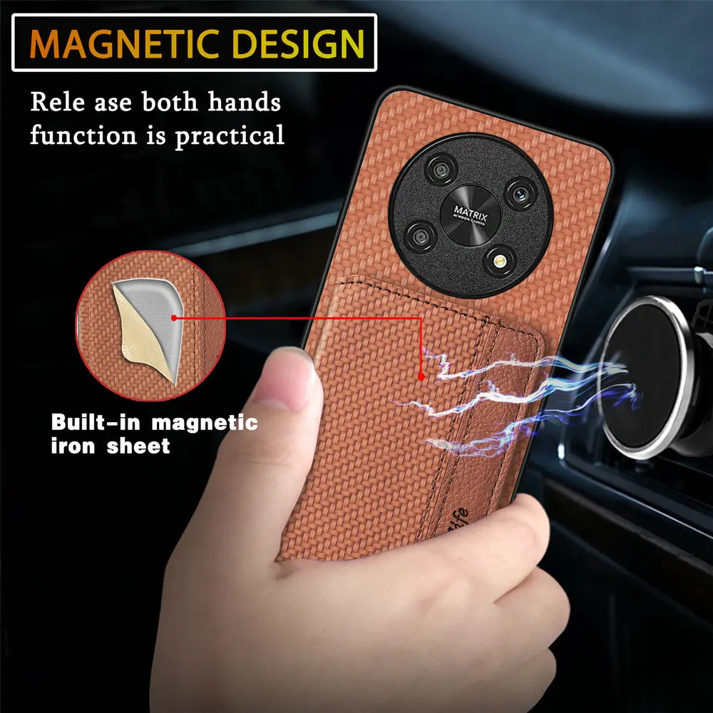 Leather Card Case with RFID Blocking and 360° Protection Wallet Cover