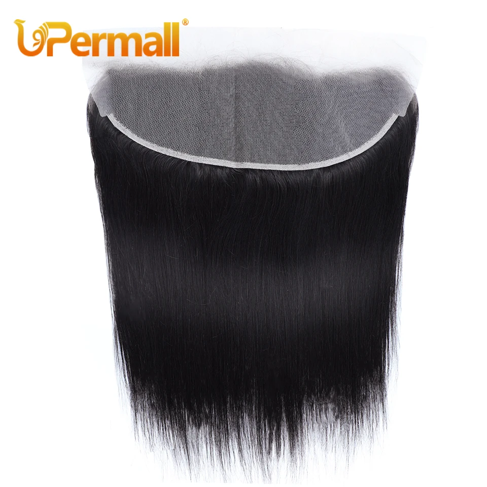 Upermall 2/3/4 Remy Straight Human Hair Bundles With 13x4 Lace Closure and Bundle 10A human hair bundles