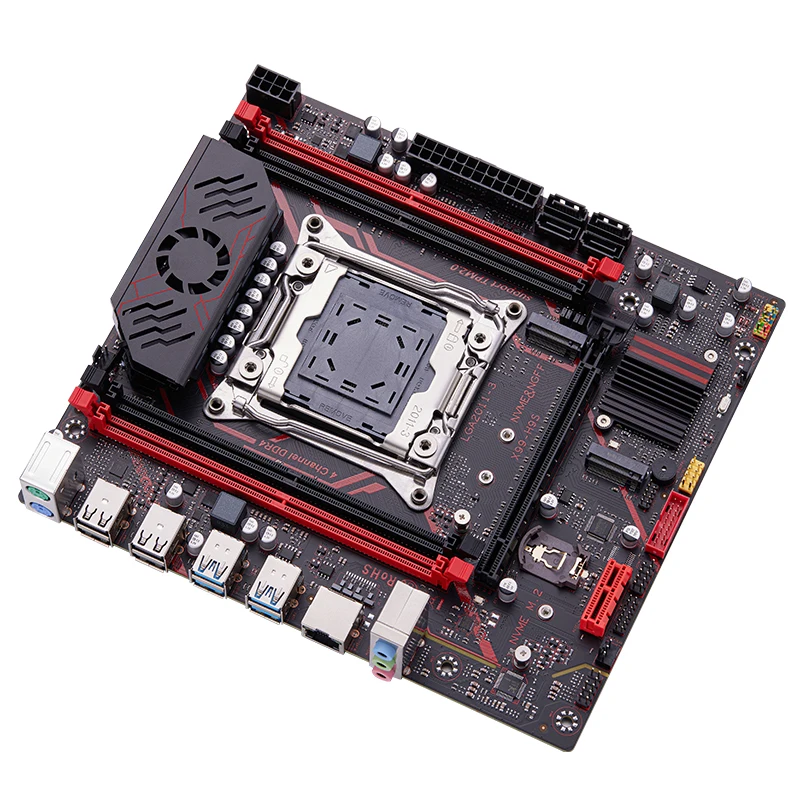 QIYIDA X99 motherboard TPM 2.0 Interface LGA 2011 3 NVME NGFF M.2 Support 4 channels X99 C612 chip DDR4 Memory SATA3.0 USB3.0 computer motherboard