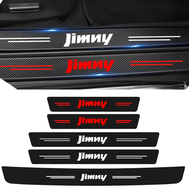 

Наклейки из углеродного волокна для защиты от царапин на порог двери Suzuki Jimny 2000-2023