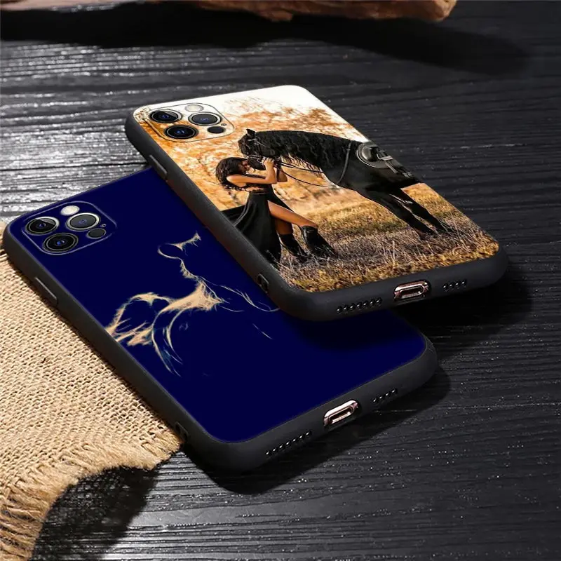 Galloping Horse Design Soft Phone Case Cover