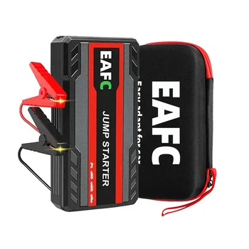 EAFC Avviatore di emergenza per auto Accumulatori e caricabatterie di riserva Avviamento batteria per auto 600A12V Dispositivo di avviamento automatico con luce a LED per booster batteria automatica Buster