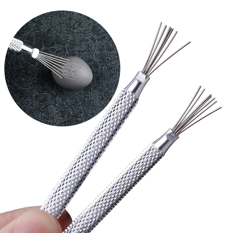 Pottery Clay Texture Tool 7 Pin Needle Pen Ceramics Feather Tools Polymer  Clay Sculpting Modeling Tool