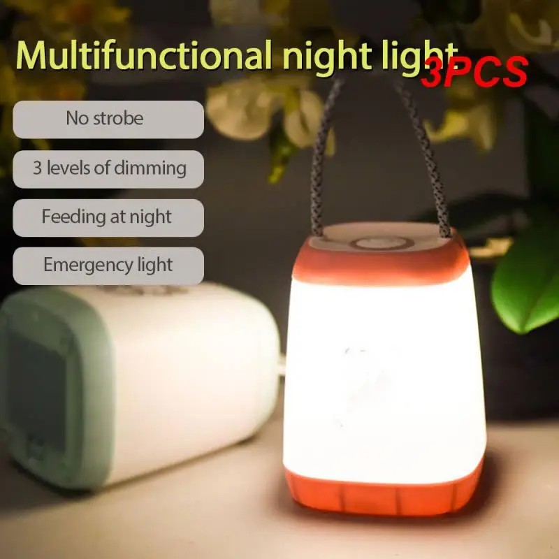 

3PCS Night Light Baby Breastfeeding Sleep Lamp Bedroom Bedside Table Lamps Rechargeable Eye Protection Kids Indoor Lighting