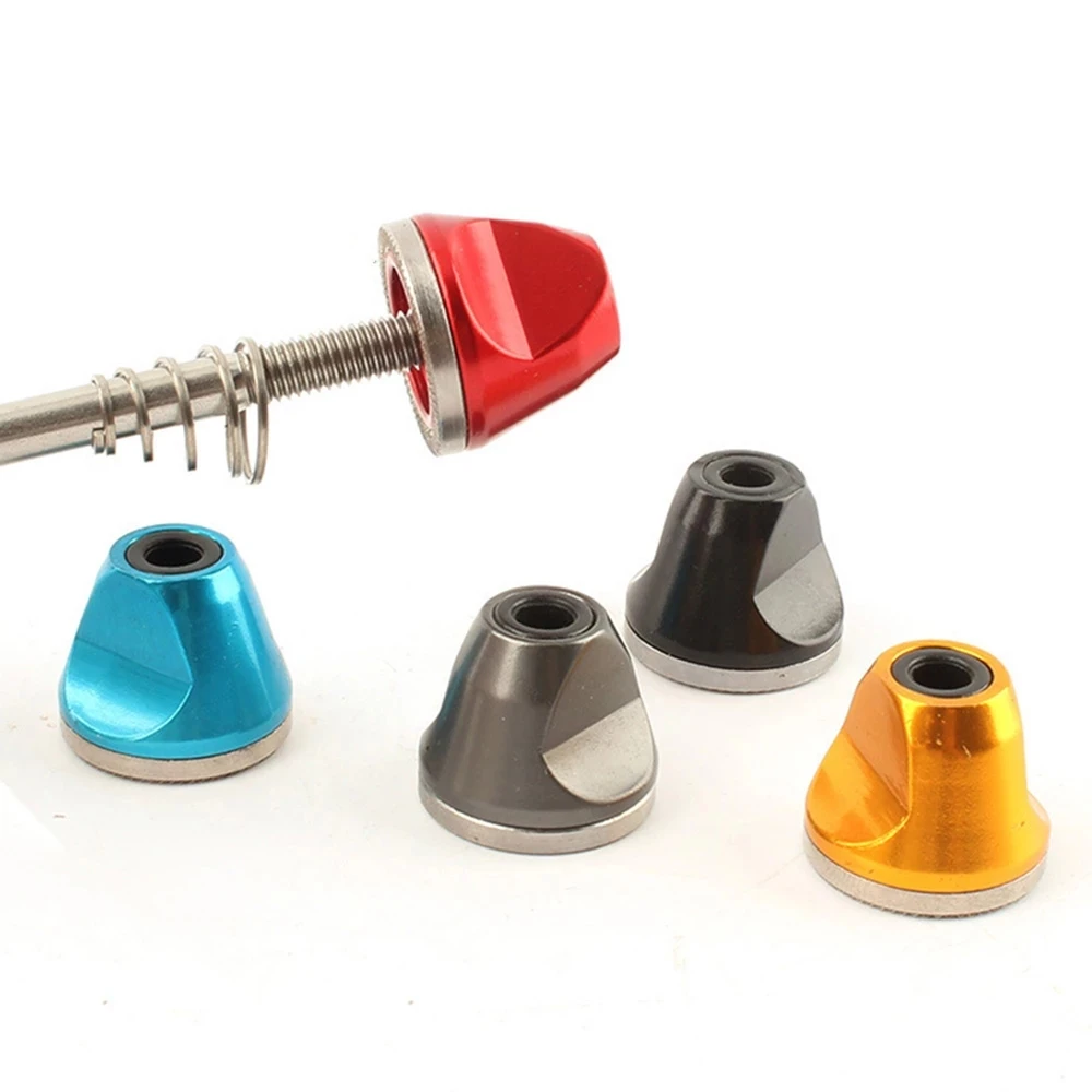 Durable for Quick Release Bicycle Parts Mountain Bike Aluminum Alloy Screw Cap Hub Nut Nuts Bolt Screw Wheel Nuts