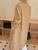 101801 Classic Camel Cashmere Coat 101801 Autumn And Winter New Woolen Mid-length Wool Coat #3