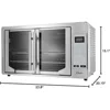 Convection Oven, 8-in-1 Countertop Toaster Oven, XL Fits 2 16" Pizzas, Stainless Steel French Door 6