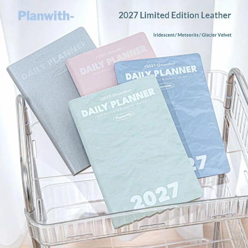 High Aesthetic 12-Month Daily Planner Notebook