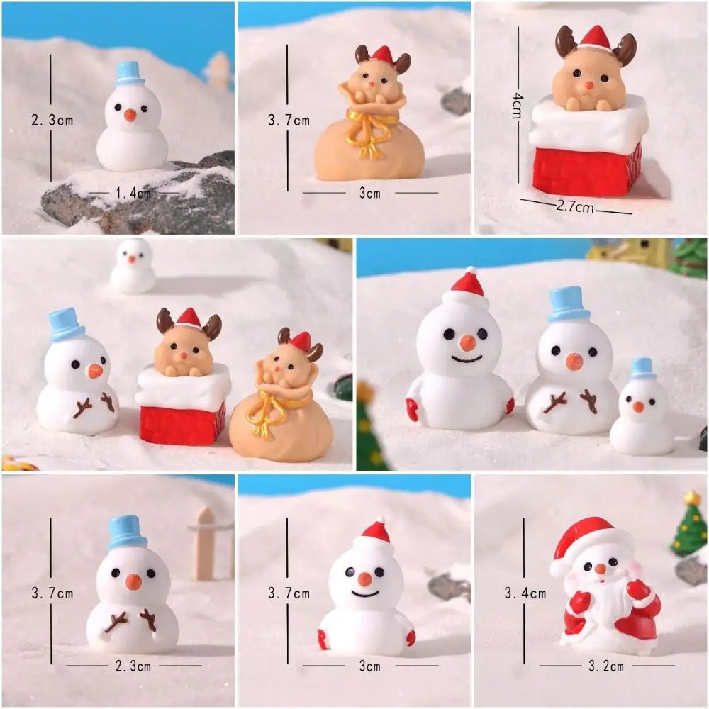 

Micro Landscape Miniature Snowman Model Miniature Snowman Santa Claus Christmas Decorations Christmas Cute Santa Claus Figurine