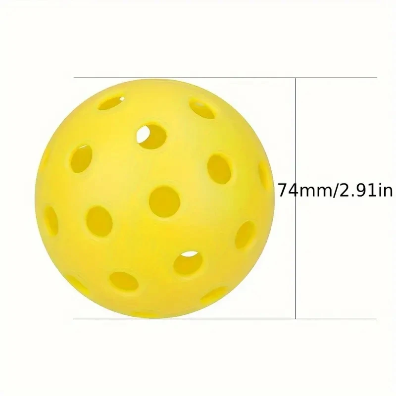 74mm pickleball with 40 holes night light tennis ball