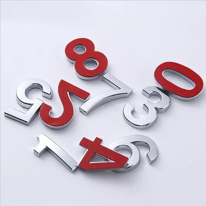 House Number Outdoor Sticker 3.5-12cm Self Adhesive Digits For Apartment Hotel Office Residential