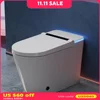 Smart Toilet,with Tank, Auto Open Close, Heated Seat, Foot Sensor Flush, Built-in Booster Pump, Powerful Flushing,Toilets 1