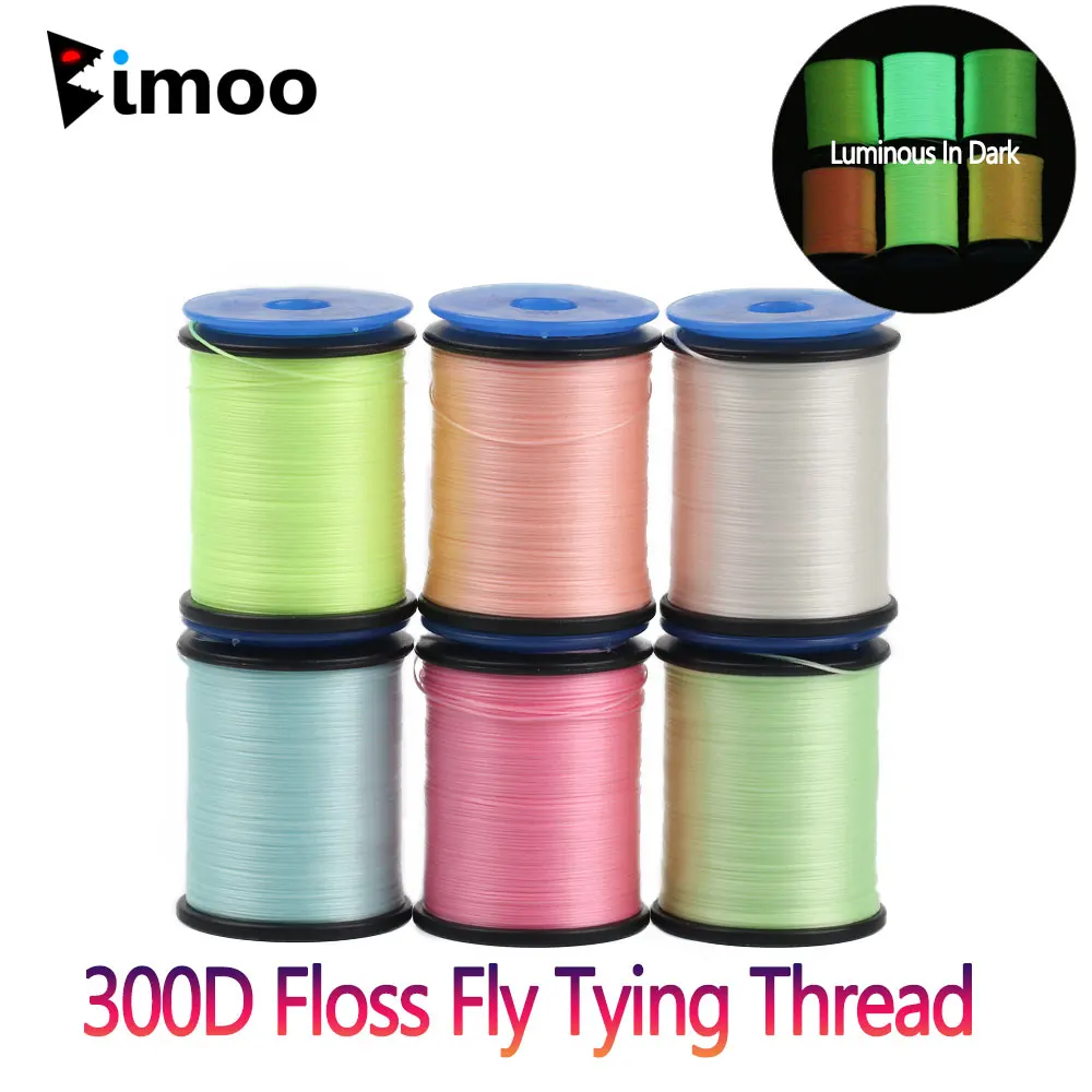 Светящиеся нитки Bimoo 300D для подвязки мушек