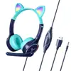 39514-d6b6ec.jpg Casque d'écoute de chat rose pour filles, écouteurs de jeu stéréo filaires