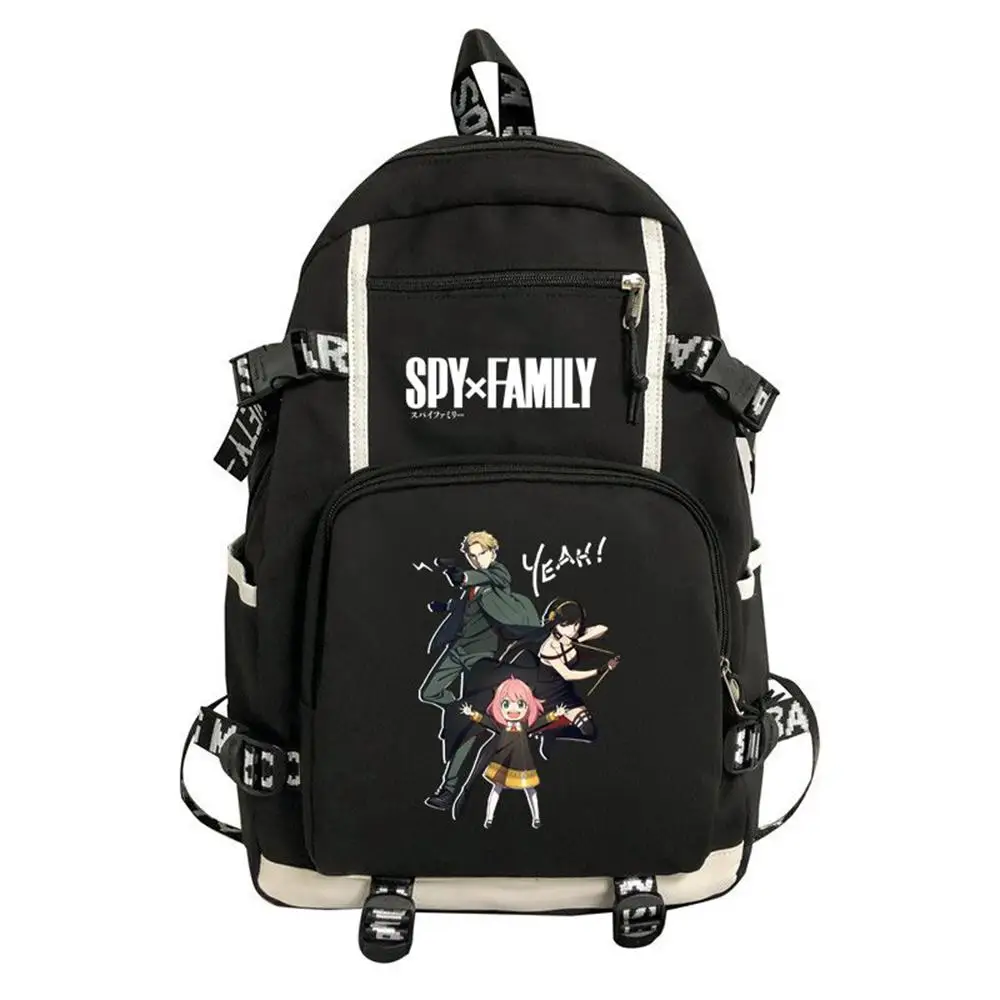

Men Women Nylon Backpack Schoolbag Anime SPY×FAMILY Backpacks Shoulder Bags Travel Laptop Bags Gift