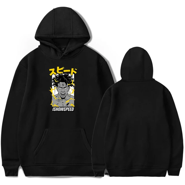 Novo ishowspeed hoodie legal flash logotipo dos homens hip hop punk y2k  ishowspeed moletom casual agasalho