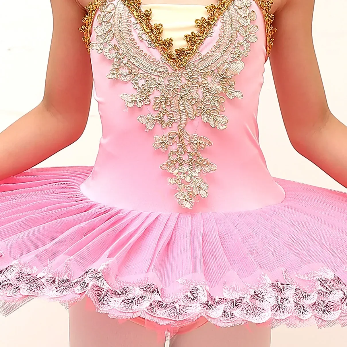 Professional Ballet Tutu Skirt For Girls White Swan Lake Costumes For Children Pancake Girls Dancewear