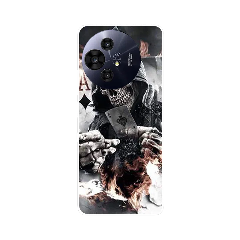 Football Design Silicone Protective Case - Soft Cover for TCL 60 XE Nxtpaper 5G