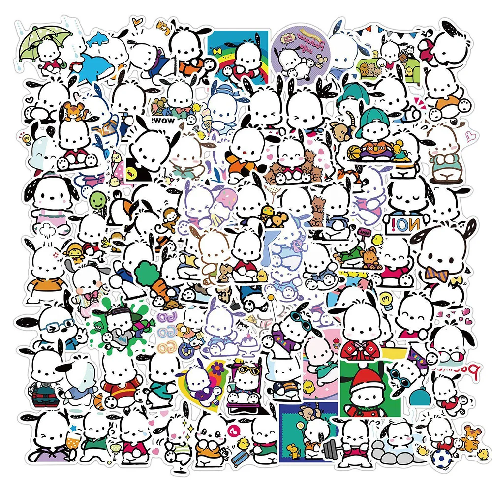 

10/30/50/100 шт. Sanrio Pochacco аниме наклейки s Sanrio мультфильм стикер дневник ноутбук скейтборд чемодан автомобиль велосипед наклейка игрушки подарок