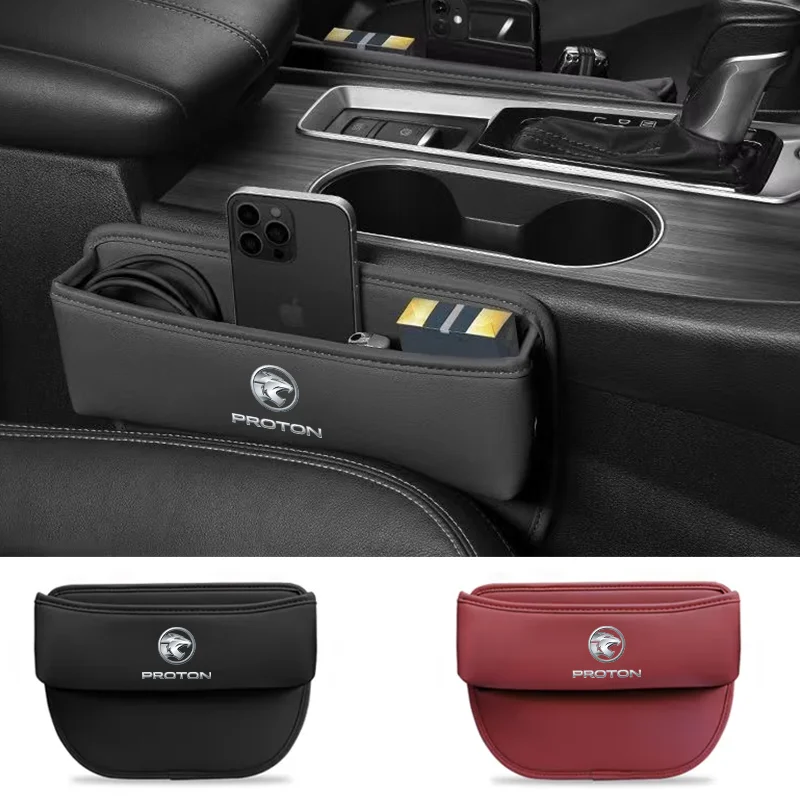 

Car Cup Holder Seat Side Pockets Storage Holder Auto Seat Gap Crevice Storage Box for proton x50 x70 x90 saga persona s50