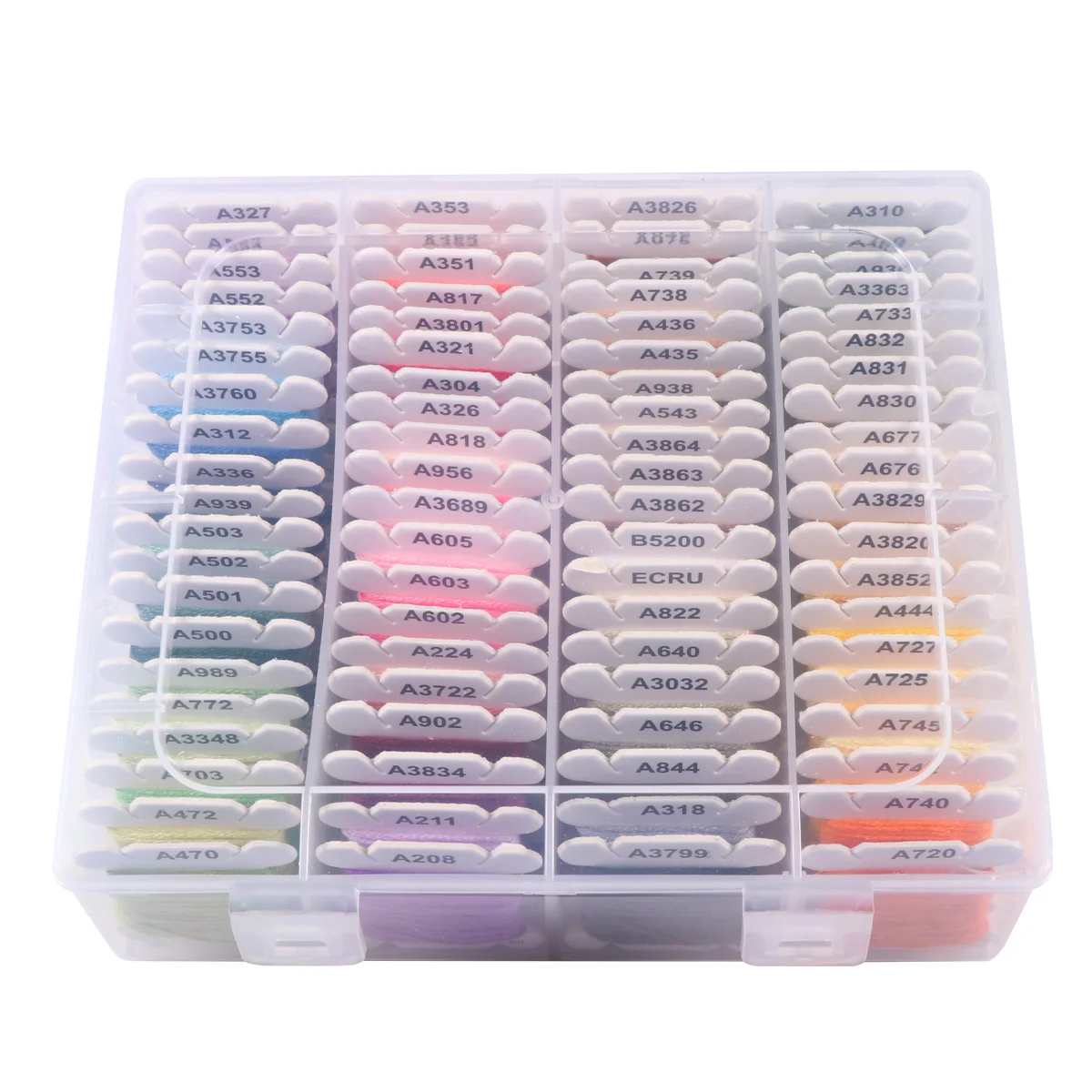 

Color Embroidery Thread DIY Cotton Multi-Color Embroidery Yarn For Sewing Embroidery Thread Set With Organizer Box Threads