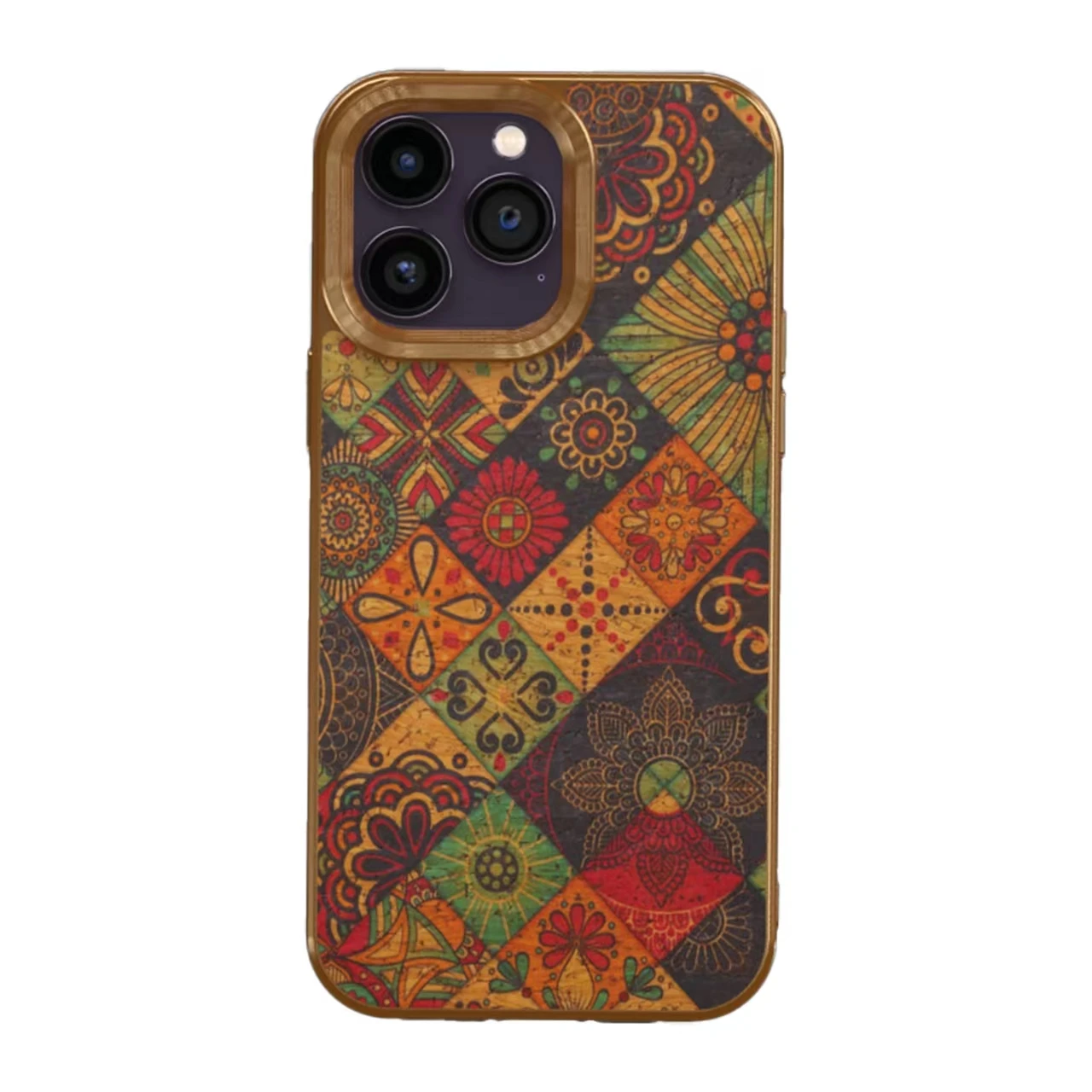Vegan Leather Plating Floral Print Cases for IPhone 15 14 13 12 Pro Max Vintage Faux Wooden Credit Women Girl Full Camera Covers
