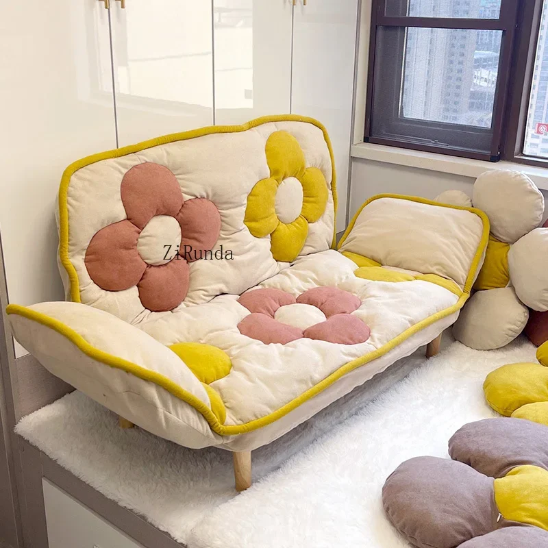 Sofa reclining sleeping girls bedroom princess room cute folding children's reading small sofa