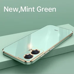 Ultra Slim 6D Plating Anti - Shock TPU Soft Back Phone Case - Moto S50 Neo (MintGreen)
