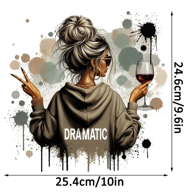 DRAMATIC Iron-On Decals 2