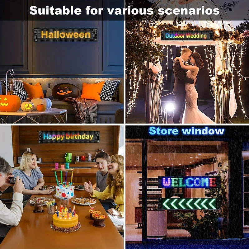 2PCS LED Eye For Car Window Screen Wireless Adhesive LED Light Blazexel Devil Eyes Light Flex LED Display Dynamic Eyes for car