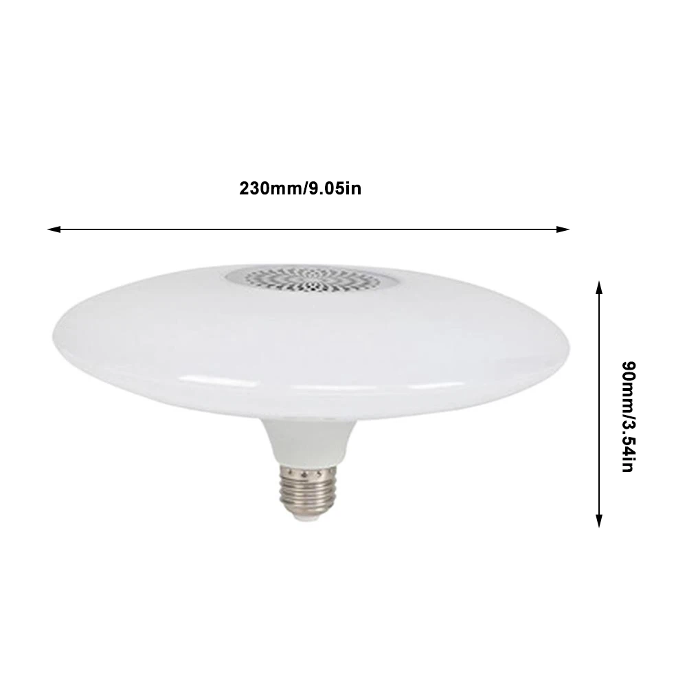 Smart LED Light Bulbs UFO Lamp Music Wireless Bluetooth Speaker E27 RGB + White Dimmable Smart Led Ceiling Light Remote Control For Home
