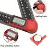 2-in-1 Digital Angle Meter Inclinometer Digital Angle Ruler Electronic Goniometer Protractor Angle finder Measuer Measuring Tool 2