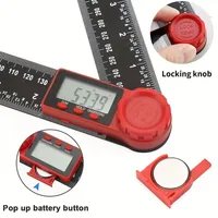 2-in-1 Digital Angle Meter Inclinometer Digital Angle Ruler Electronic Goniometer Protractor Angle finder Measuer Measuring Tool 2