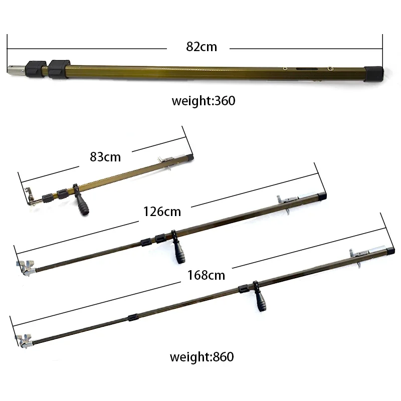 Professional Retractable Rubber Band Slingshot Metal Slingshot Set Laser Fish Shooting Long Slingshot Powerful Steel Ball Sling