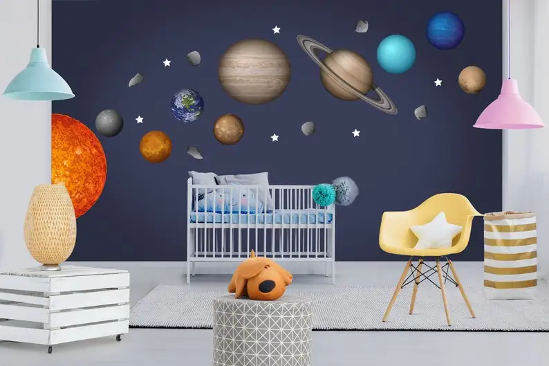 

Sun and Planets Wall Decal Set