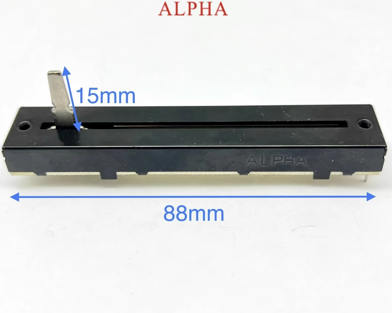 1 PCS Taiwan ALPHA Aihua 8.8cm B100K B50KX2 B20Kx2 dual potentiometer shaft length 15MM