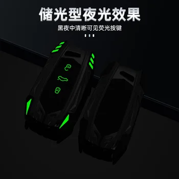 Cover chiate/telecomando per Volkswagen VW Golf7 mk7 Seat Ibiza Leon FR 2 Altea Aztec per Skoda Octavia - Custodia per chiave auto in lega di Silicone per Volkswagen VW Golf7 mk7 Seat Ibiza