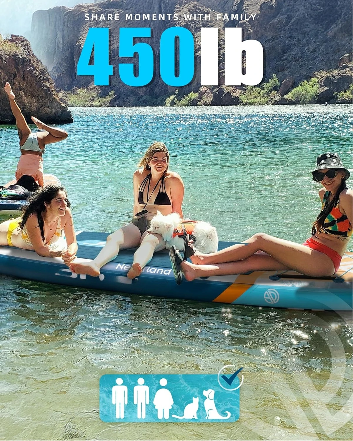 Super Wide Inflatable Stand Up Paddle Board 3